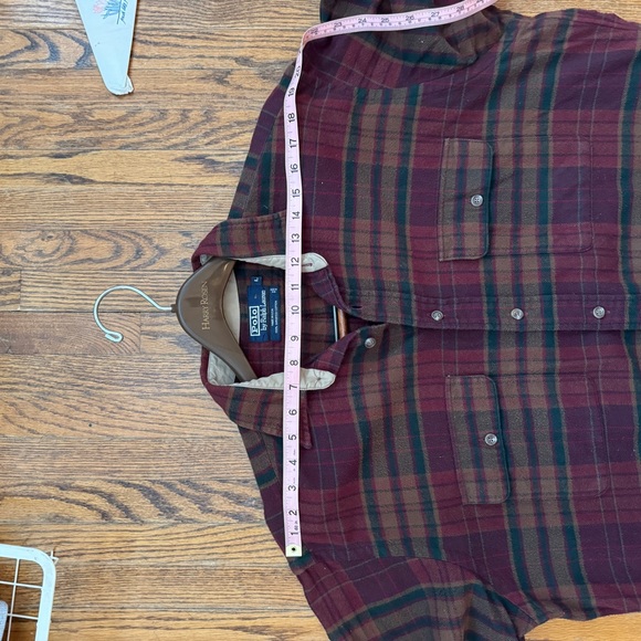 Vintage Y2K Ralph Lauren Heavyweight Flannel Shirt Jacket - size L - Picture 12 of 14